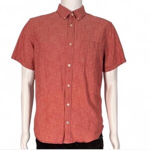 GAP Men's Casual Red Button Down Shirt